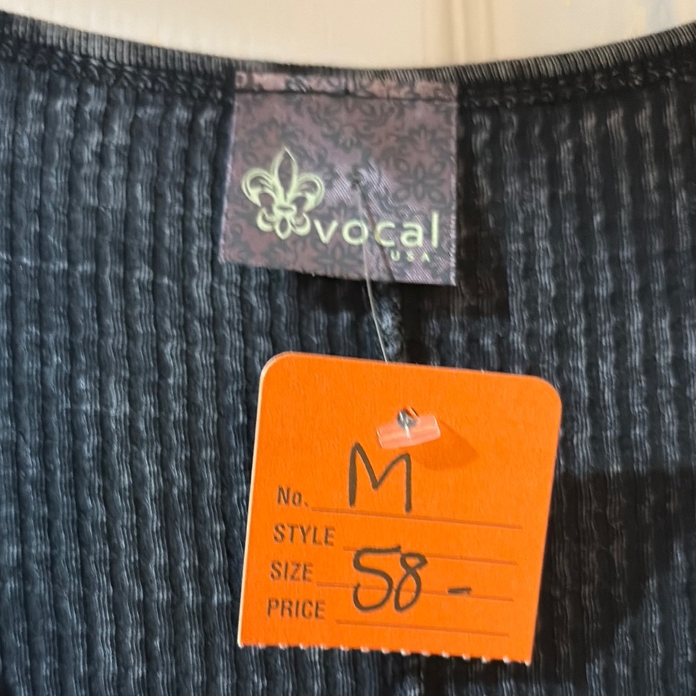 Vocal Black Textured Top - Picture 2 of 5
